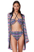 Profile by Gottex Retro Riviera Netted Crochet Buttoned Tunic Cover-Up